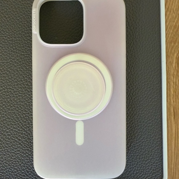 PopSocket White Opalescent iPhone 15 Pro Max Case NEW - Picture 2 of 4